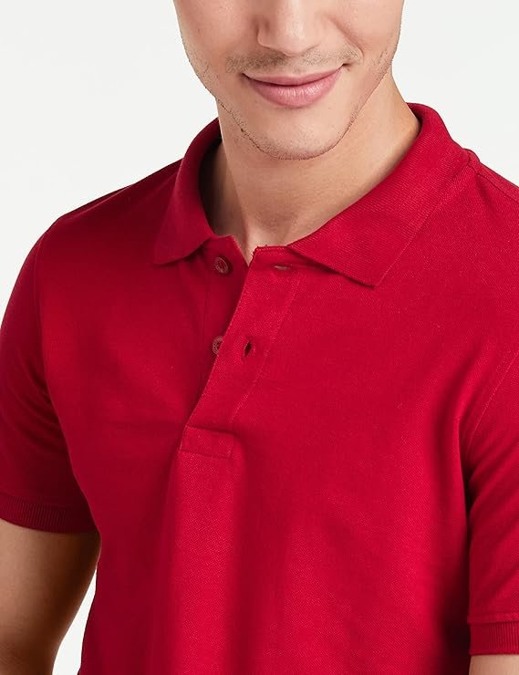 Solid Cotton Rich Polo T Shirt - Image 3